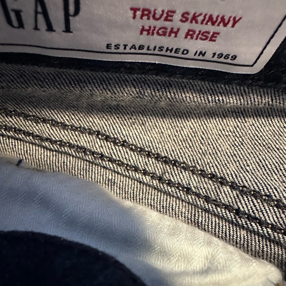 Gap True Skinny High Rise Jeans Sz 30 short 10 regular short - Picture 6 of 10